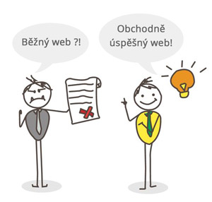 běžný vs. obchodně úspěšný web