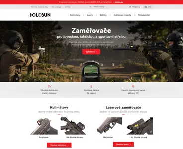realizovaný webdesign -&nbsp;Holosun