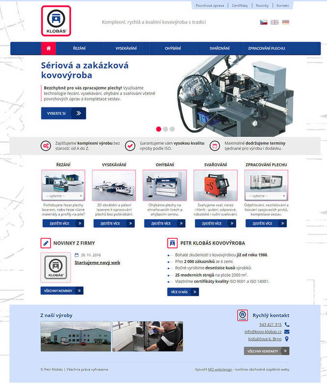 webdesign Kovo Klobás