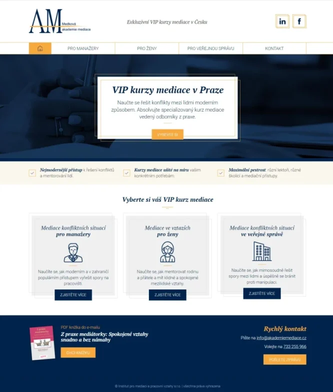 webdesign - akademie mediace