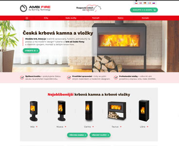 realizovaný webdesign AmbiFire