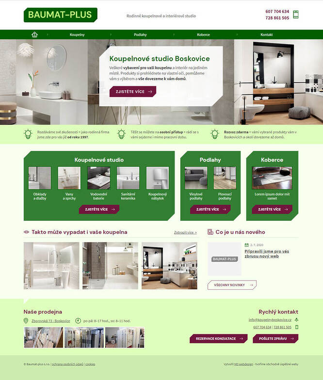 webdesign Baumat-plus