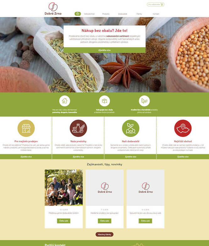 webdesign - Dobré zrno