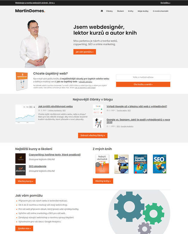webdesign - MartinDomes.cz