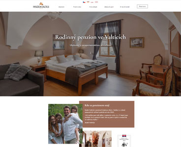 webdesign - penzion Valtice