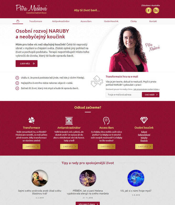 webdesign - Petra Mašková