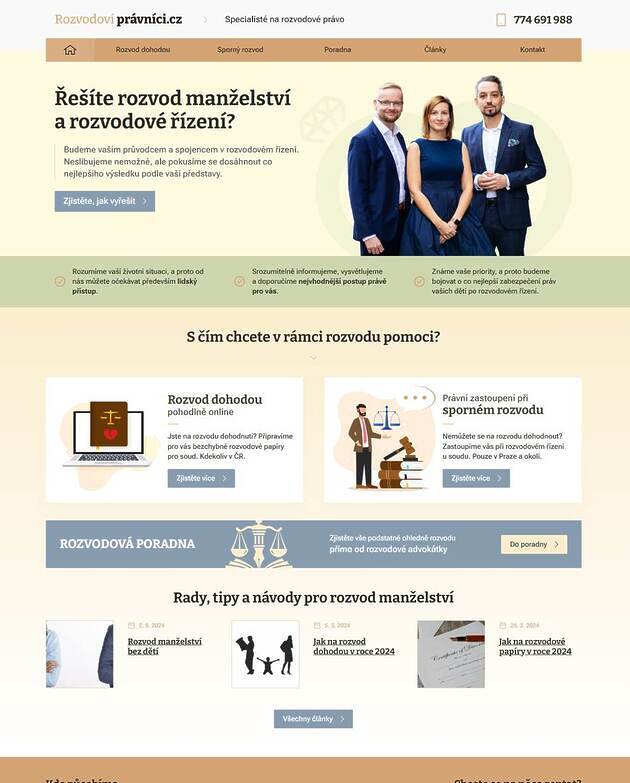 webdesign - rozvodoví právníci