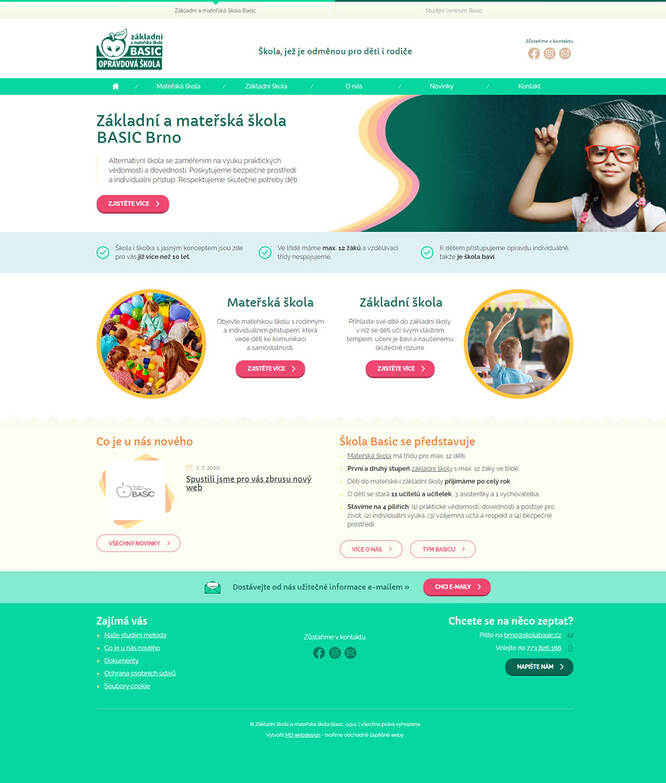webdesign - Škola Basic Brno
