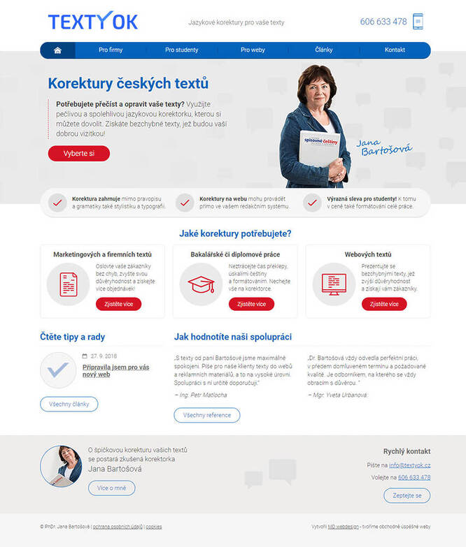 webdesign Texty OK
