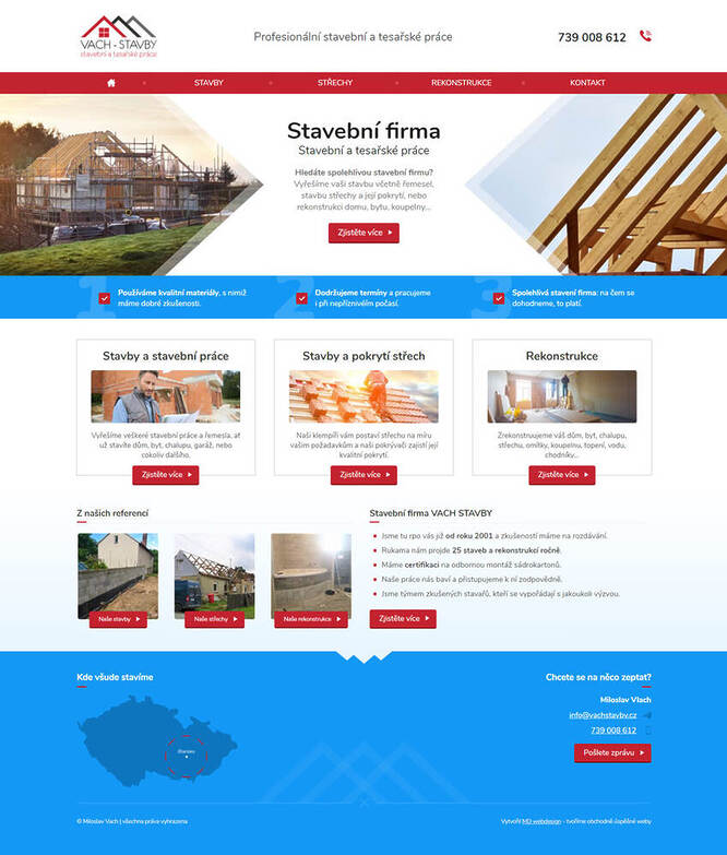 webdesign - Vach stavby
