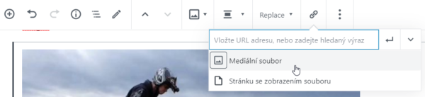 WordPress: odkaz z obrázku