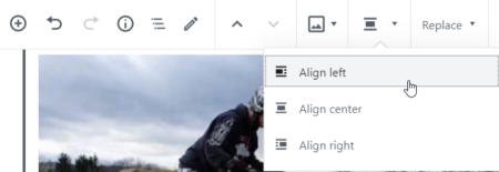 WordPress: zarovnání obrázku